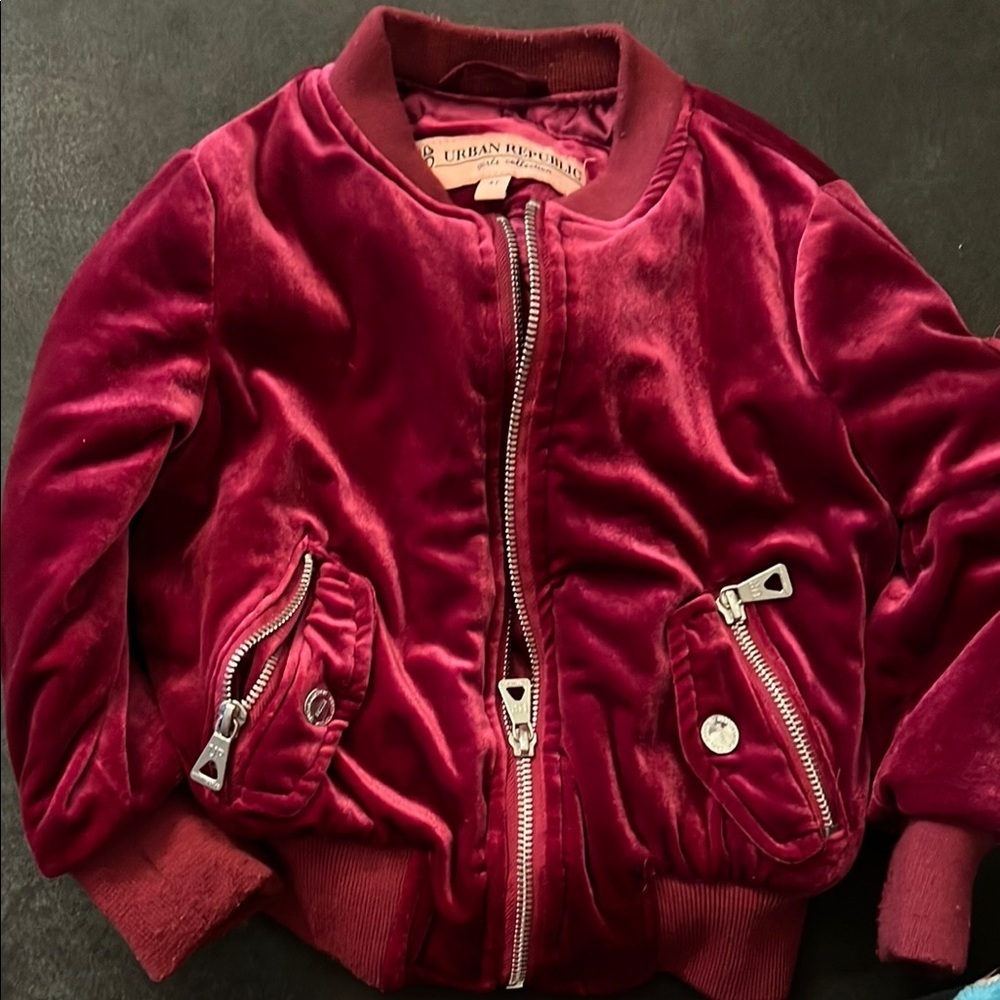 Urban Republic Kids Velvet Jacket - Red